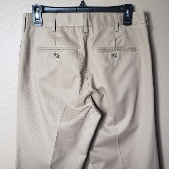Lands' End Men's Khaki Tailored Fit No Iron Twill Pants-Size 30x32 (NWOT) - Picture 4 of 8